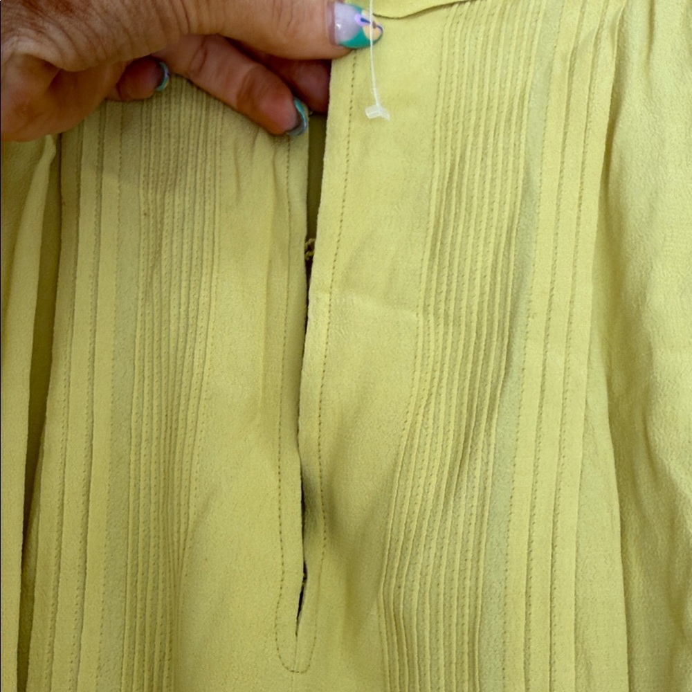 Diane Von Furstenberg Mustard Silk-Blend dress - Picture 4 of 8